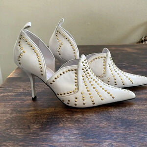 JEFFREY CAMPBELL SPANGLED Pointed Toe Stud Details Heels Pumps Size 9